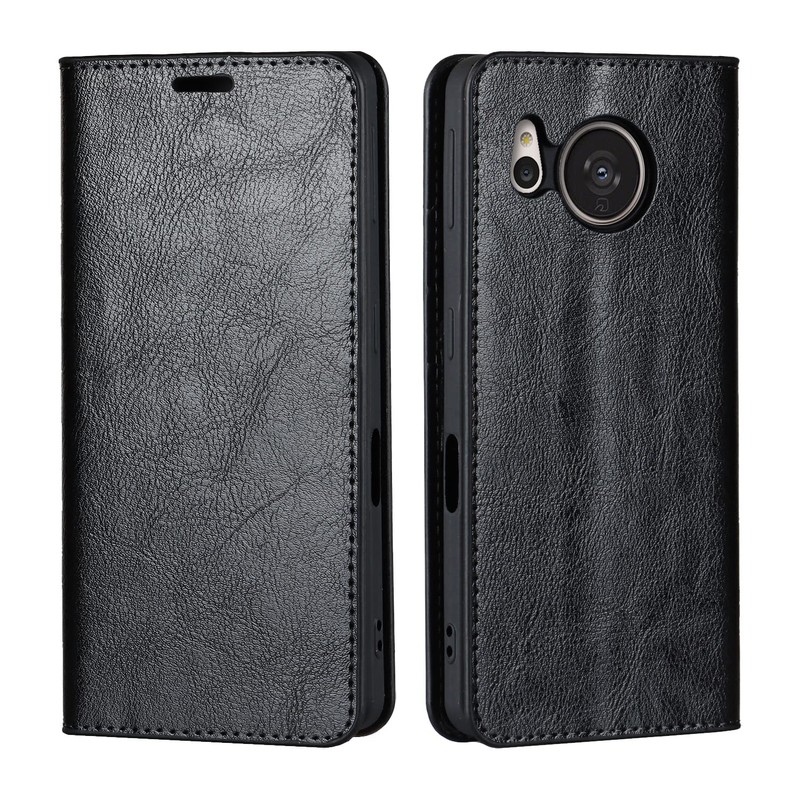 AQUOS Sense7 Case Notebook Type [No Magnet] Shockproof Card Case