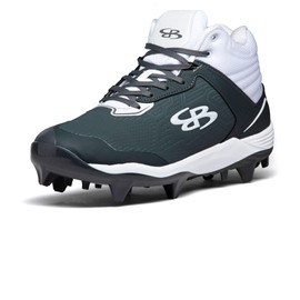 Boombah Viper Pro Men's Molded Cleat Mid Charcoal/White - Size 7.5