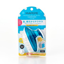 Mapepe Negative Ion Cleansing Brush (Shampoo Brush), Blue, 1 Piece