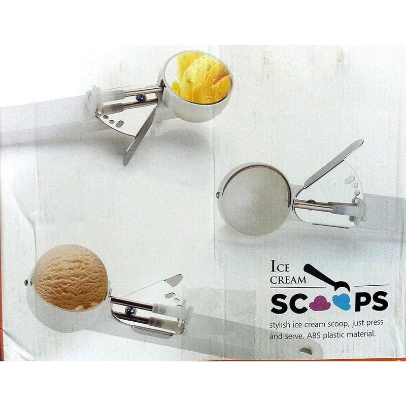 Ice Cream Scoop Spoon with Plastic Handle, Spring and Steel