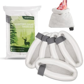 Zihvfzu Elk Game Bags - 5 Pack Stretchable Meat Bags Suitable for Various Hunting Wild Animals, Including Elk, Deer, Caribou and Goose - 4 Pack 48" & 1 Pack 28" Reusable Breathable Meat Game Bags
