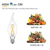 12V E12 Candelabra LED Light Bulbs - Soft Warm 2700K