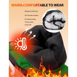 INPAKO Kids Ski Gloves Waterproof Winter Snow Gloves for Boys Girls Cold Weather Windproof Warm Mittens for Snowboard Sport Outdoor