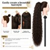 LIULINY 90 cm Wavy Ponytail Extension, Ponytail Extension