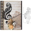 Musical Note Die Cuts，Musical Note Cut Stencils for DIY Scrapbooking