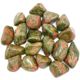 Pachamama Essentials Unakite Tumbled - Healing Stone - Crystal Healing Rock 20-25mm (1)