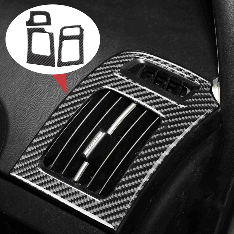3pcs Dashboard Left Right Air Vent Trim Frame Decoration Fit
