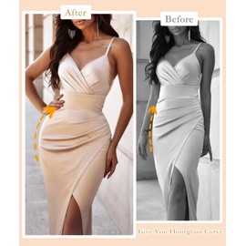 Trinorla High Waisted Hip Pads Shapewear Tummy Control Butt Lifter Panties, Black, Medium