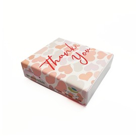 Lifeforce Glass Thank You Glass Heart with Pouch, Show Your Appreciation, Express Your Gratitude, White