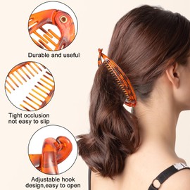 VZZNN 6 Pieces Banana Hair Clip Banana Clip Hold Ponytail Holder Banana Clips for Women Fine Thick Hair French Hair Accessories