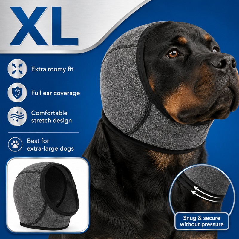 Waterproof Dog Ear Muffs for Grooming & Swimming – Noise-Reducing