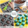 Beasea Brownie Pan with Dividers, 2 Set All Edges Square