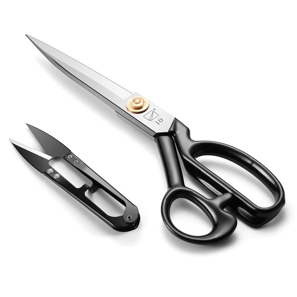 Fabric Scissors 10 Inch(25.4CM), Sewing Dressmaking Scissors High Carbon Steel