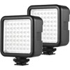 eDealz W36 Mini Interlock Camera LED Panel Light Dimmable Camcorder