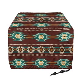 Babrukda 4 Slice Toaster Cover Southwestern African Tribal Aztec Toaster Dust Cover with Drawstring Closure Trendy Bread Maker Protector for Small Kitchen Appliances Machine Washable