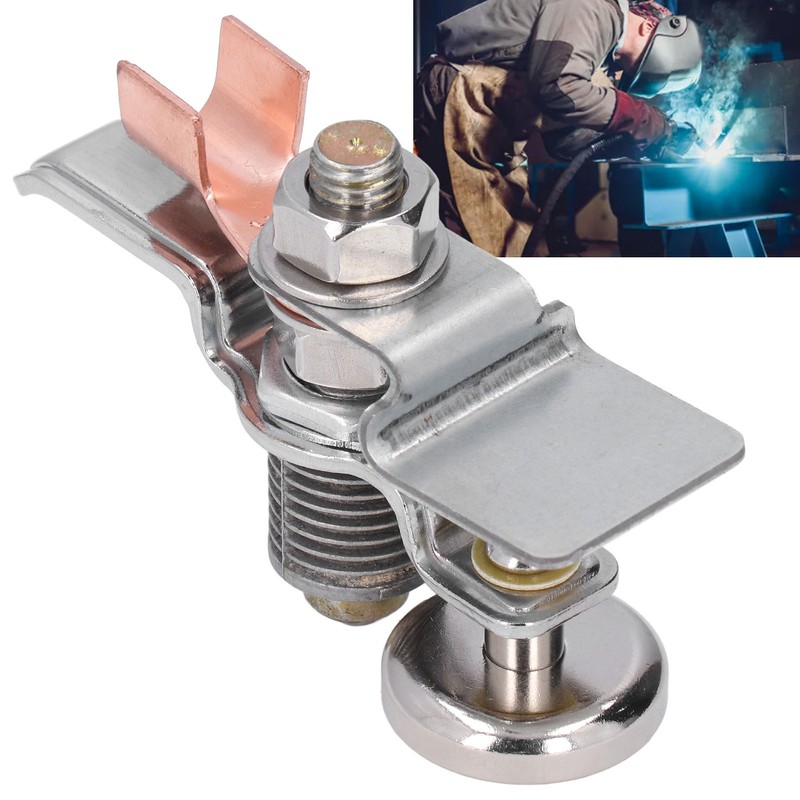 Upgrade Magnetic Welding Ground Clamp Grounding Support Tool with Arc