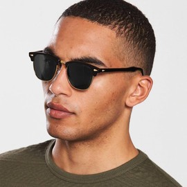 Pro Acme Polarized Sunglasses for Men Women Classic Semi-Rimless Frame Square Sun Glasses Retro Driving Shades UV Blocking