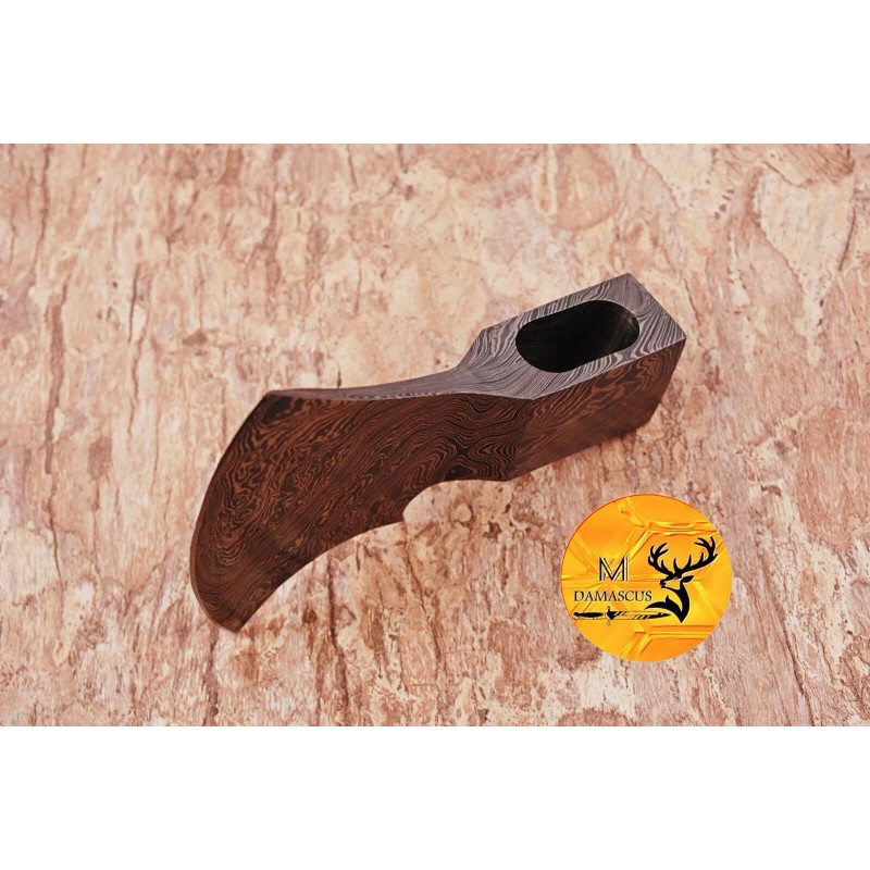 M Damascus CUSTOM MADE FORGED DAMASCUS STEEL AXE HEAD HATCHET