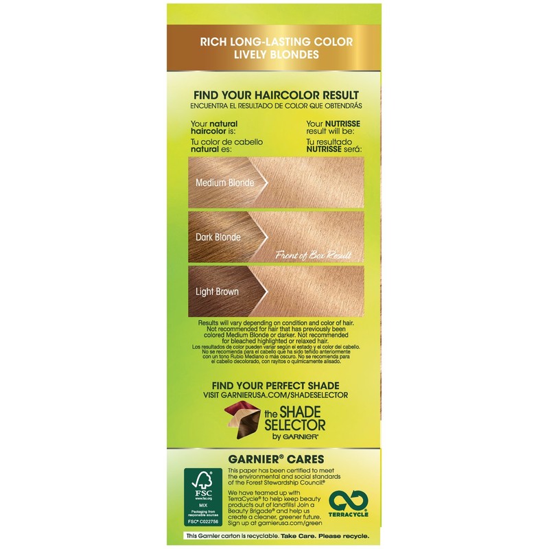 Garnier Nutrisse Nourishing Hair Color Creme, 92 Light Buttery Blonde