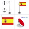 WXTWK 2 Pack Spain Flag Spanish Desk Flag Small Mini