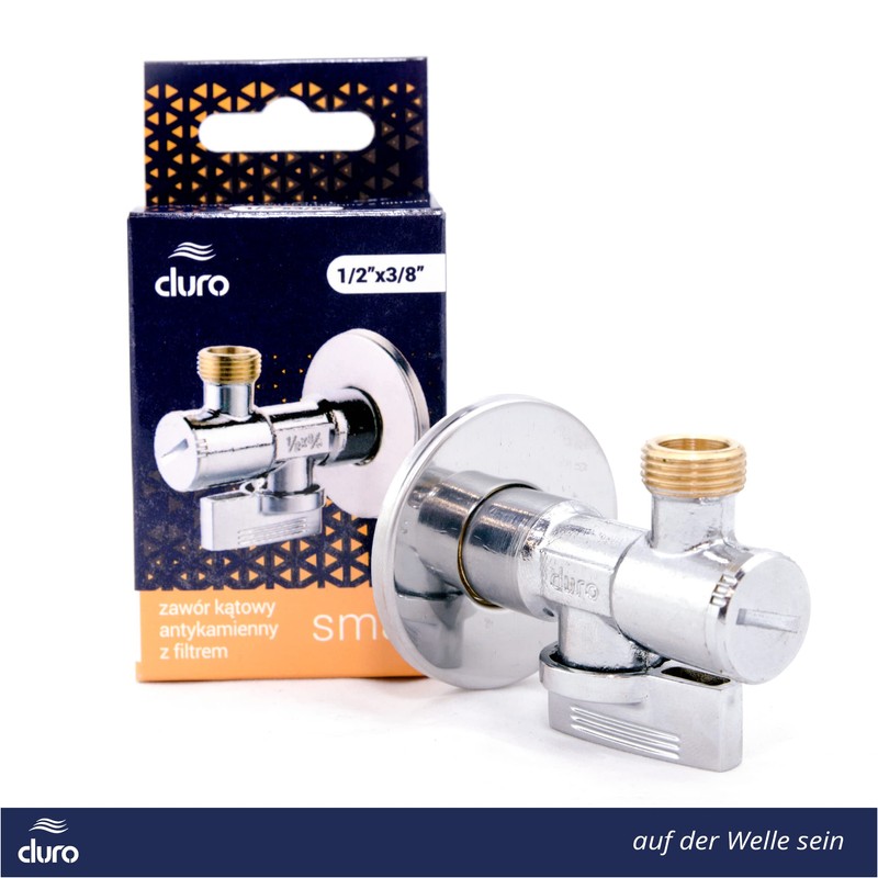 Duro Smart Angle Valve, 1/2 to 3/8 Inch Angle Regulating
