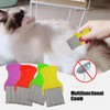 Random Color 4 Pcs Hair Comb Including 2 Pieces Hair