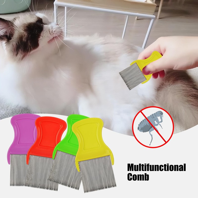 Random Color 4 Pcs Hair Comb Including 2 Pieces Hair