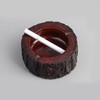 Round Small Wooden Ashtray Ashtray 5ea