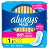 Always Maxi Feminine Pads Without Wings for Women, Size 1,