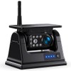 Fookoo Single Magnetic Solar Wireless Backup Camera, Built-in 9600mAh Battery