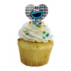 Sesame Street Cookie Monster Nom Nom Heart Love Cupcake Picks
