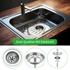 HUAERSICO Universal Sink 80 mm, Strainer Basket Stainless Steel 82