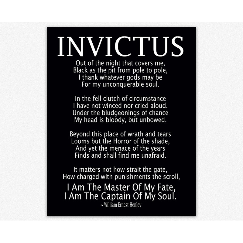 Wallbuddy If Poem Invictus Poem and Desiderata Inspirational Poems Set