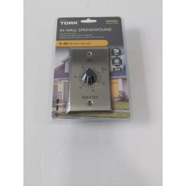 Tork In-Wall Interval Timer Switch, Range 0-60 Minutes SpringWound RFF60M Indoor