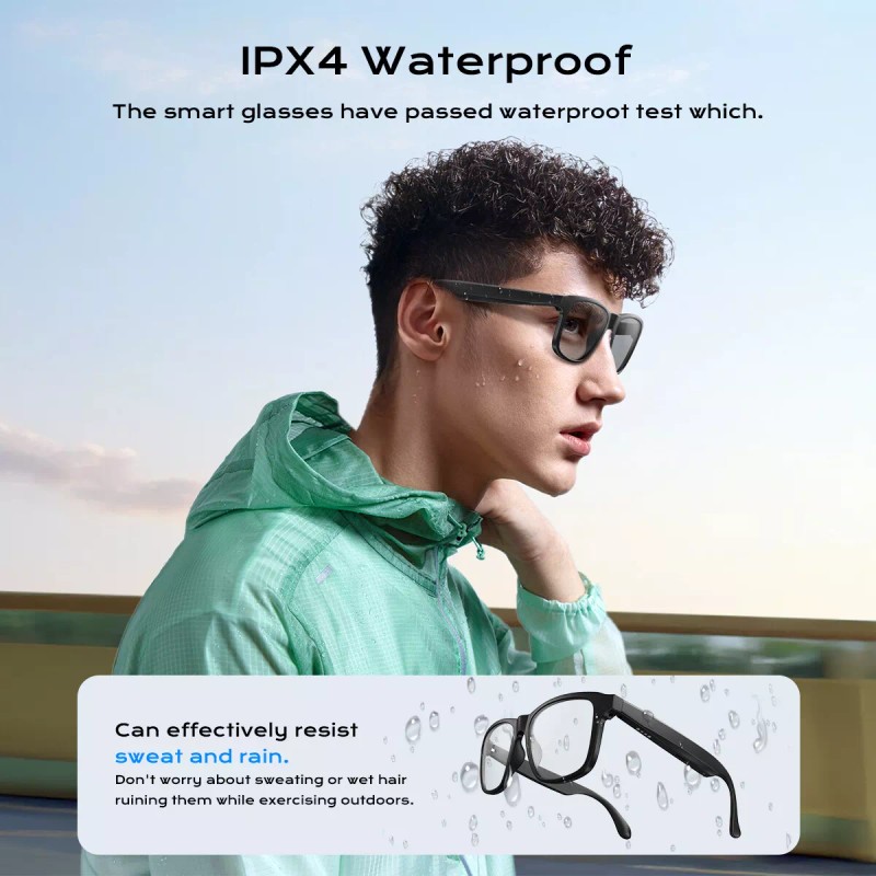 XO Men Smart Glasses Shades Photochromic Bluetooth Audio Sunglasses UV400