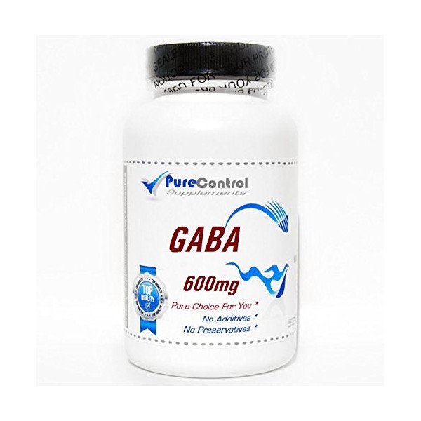 GABA 600mg // 180 Capsules // Pure // by PureControl