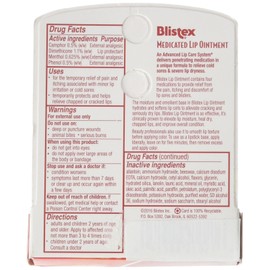 Blistex Lip Ointment Pack of 6 0.21 Ounce Relief for Cold Sores Dry Lips