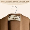 10 Pack Anti-Slip Padded Hangers, 17 Inch