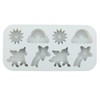 AIBOYA 8 Cavity Winged Unicorn Themed Silicone Molds Rainbow Unicorn