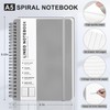 ABERLLS Gray Lined Spiral Journal Notebook with 160 Pages, 8×5.7in,