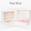 Gcardist Auto-pop Up 12 Cupcake Boxes with Window White 6