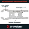 firemeister Stainless Steel Gas Bottle Key, Multi Function Gas Bottle