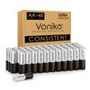 Voniko AA Batteries 48 Pack - Alkaline Double A Battery
