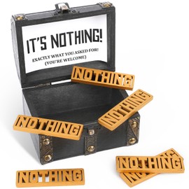 JULEASEL JULEASEL The Gift of Nothing, Pirate Treasure Chest with Golden Nothing, Funny Christmas Gag Gifts for Person Who Wants Nothing, Hilarious Practical Joke Unique Birthday Gifts for Women Men