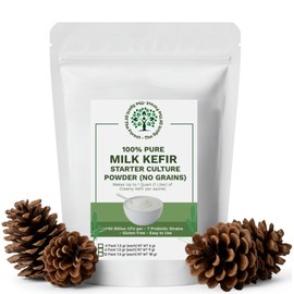 Dried Milk Kefir – Powdered Milk Kefir Starter Culture – Rich in Live Active Probiotics - Perfect for Probiotic Drinks - Non GMO and Gluten Free –Leche de Bulgaros – Each Individual Sachet Makes 1 liter of Rich Probiotic Kefir Milk. (12 Pack)