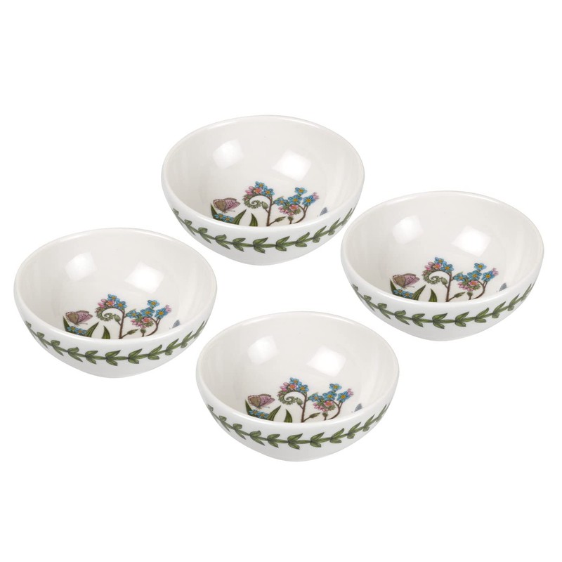 Portmeirion Botanic Garden 3.75" Small Low Bowl (Set of 4),