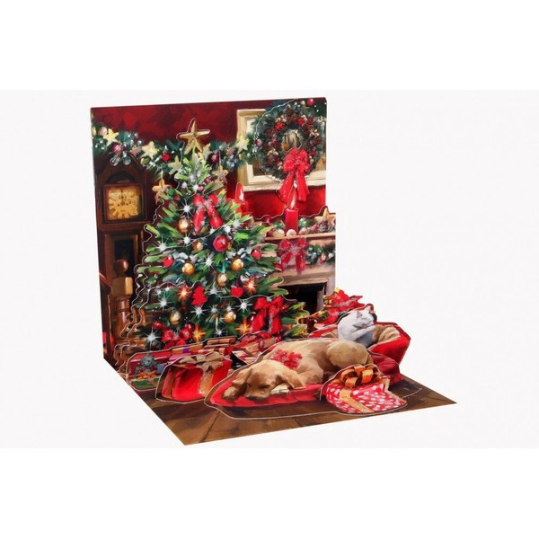 3D Greeting Card - Holiday Room