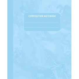 Composition Notebook: College Ruled Journal, Aesthetic Blue Holographic
