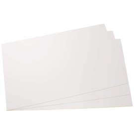 1 x Polystyrene Panel, in Different Sizes and Quantities - Plastic Hard Boards for Model Building and Crafts - White