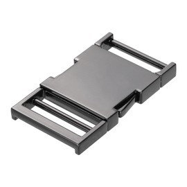 uxcell Metal Quick Side Release Buckle, 25mm/1" Collar Buckles Clip Flat Webbing Backpack Buckle for Leather Strap Collar Harness, Metallic Black